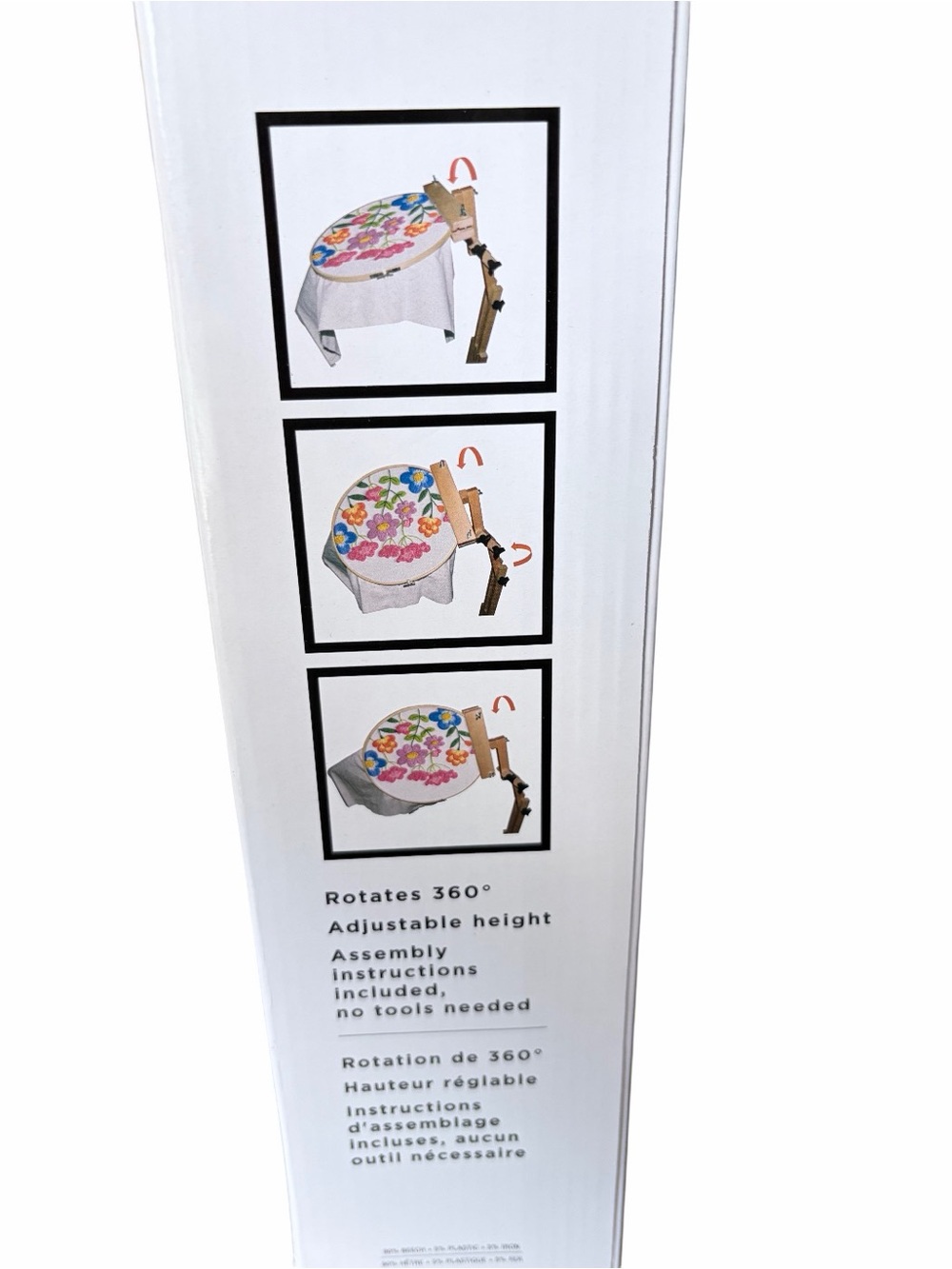 Loops & Threads Adjustable Craft Stand Wood Needlework Sewing Embroidery - Picture 4 of 8